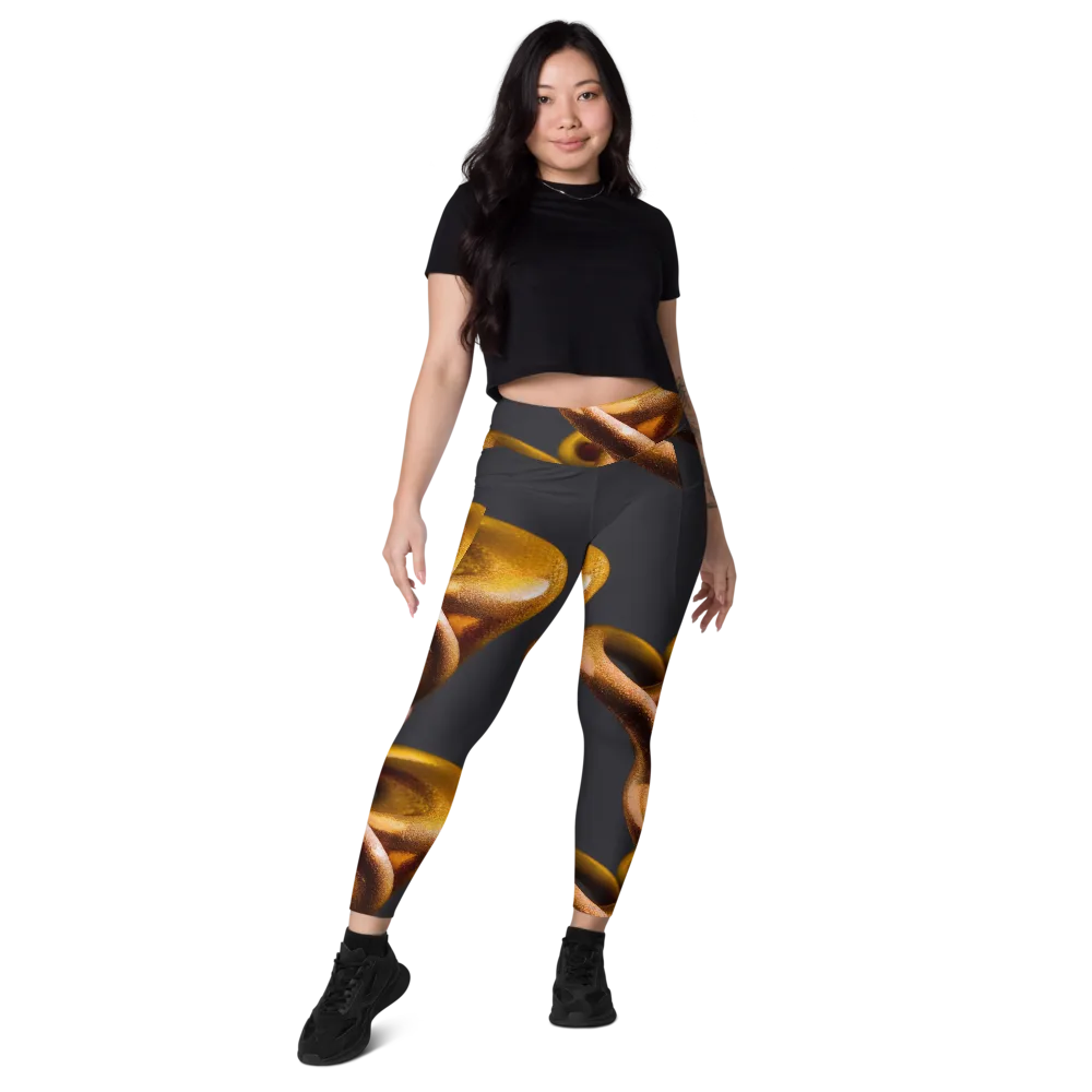 Amber Tangle on Leggings with Pockets — Front