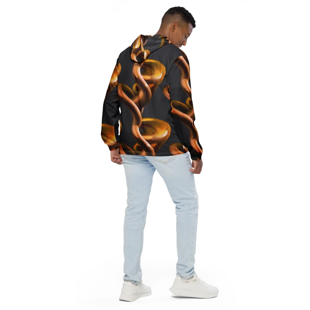 Amber Tangle on Men's Windbreaker — Back