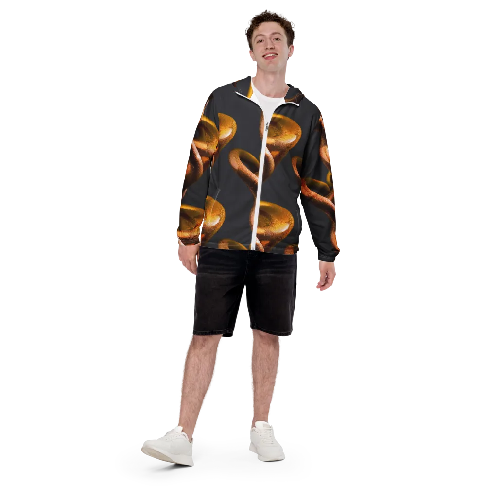 Amber Tangle on Men's Windbreaker — Front