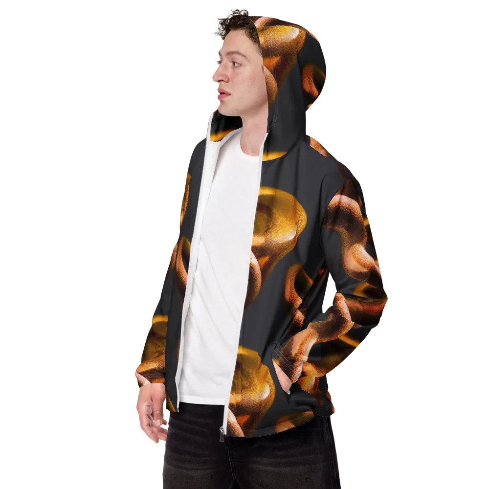 Amber Tangle on Men's Windbreaker — Left Front