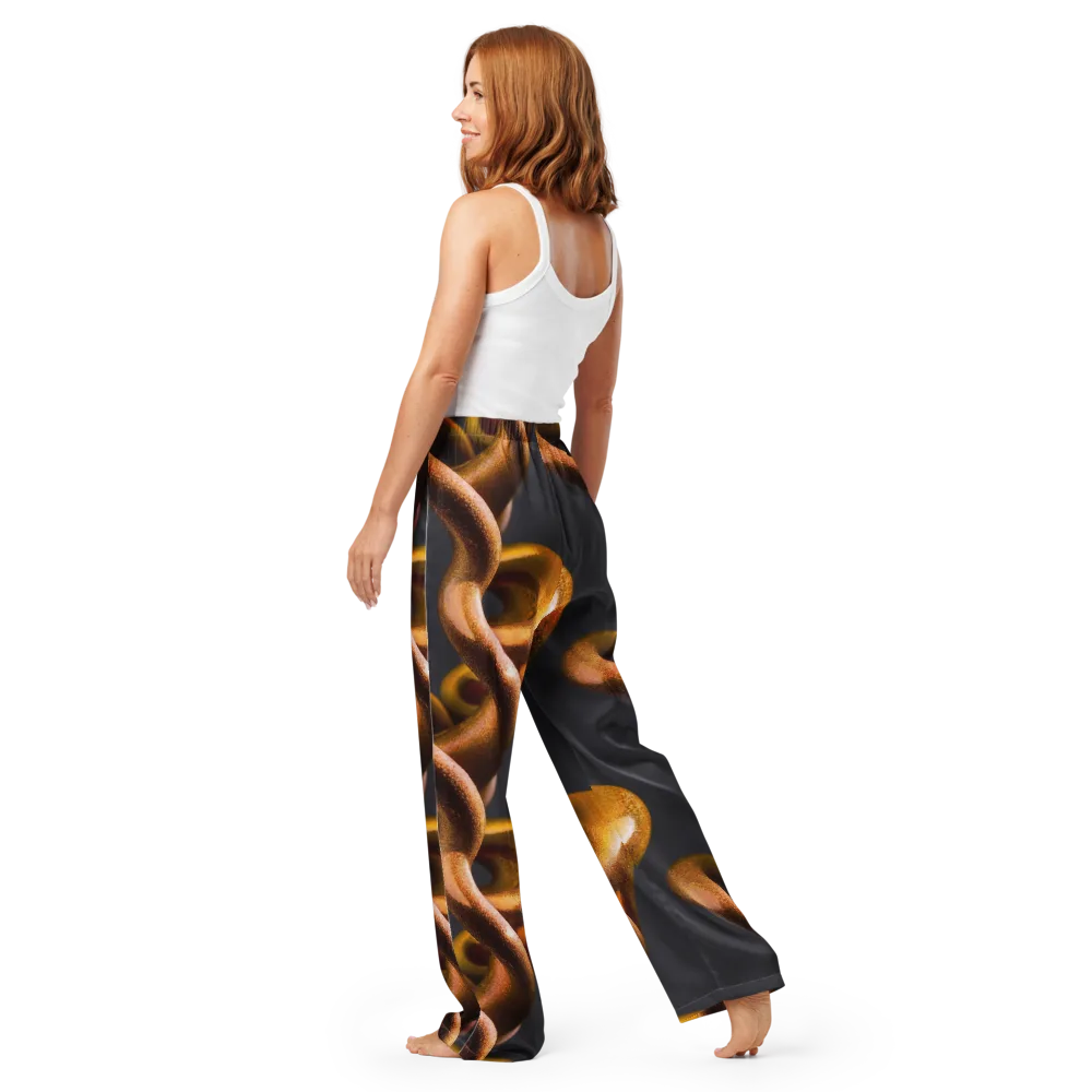 Amber Tangle on Women's Pajama Pants — Back