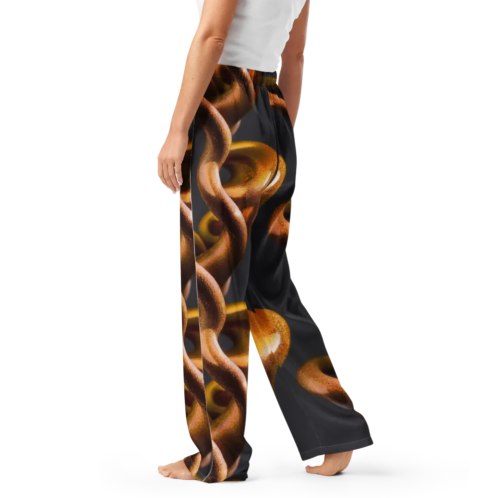 Amber Tangle on Women's Pajama Pants — Left