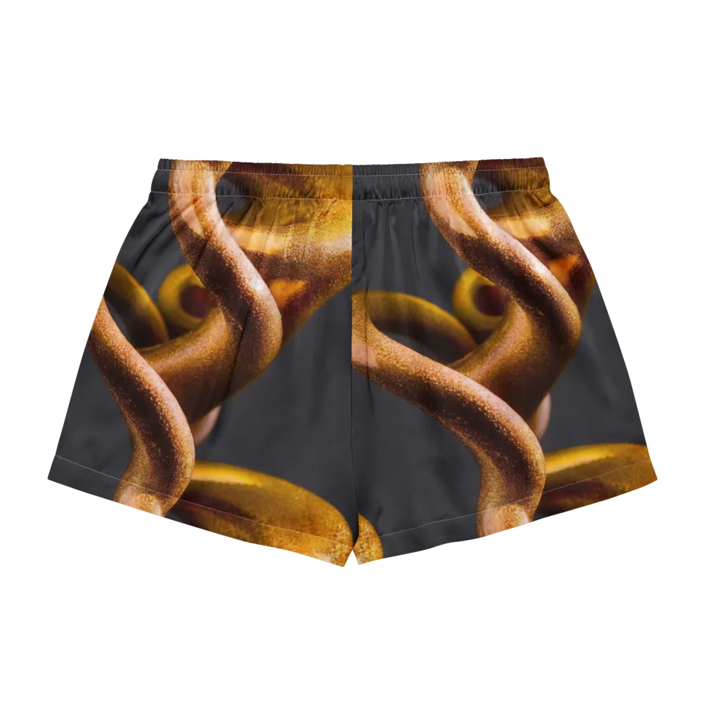 Amber Tangle on Women's Pajama Shorts — Back