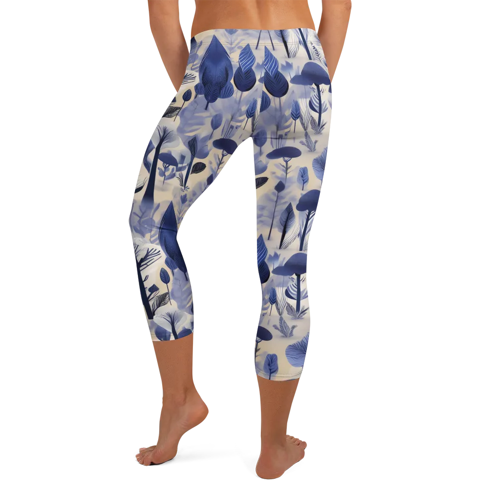Bluewood Reverie on Capri Leggings — Back