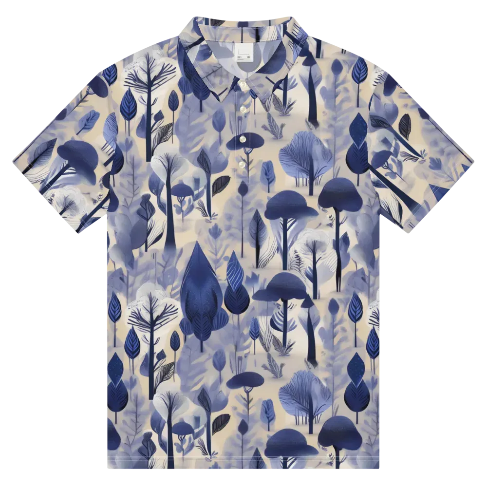 Bluewood Reverie on Men's Slim Fit Polo Shirt — Front