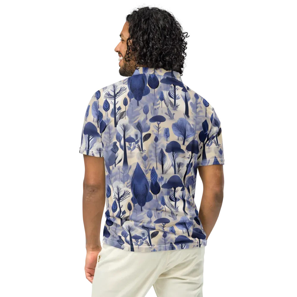 Bluewood Reverie on Men's Slim Fit Polo Shirt — Back
