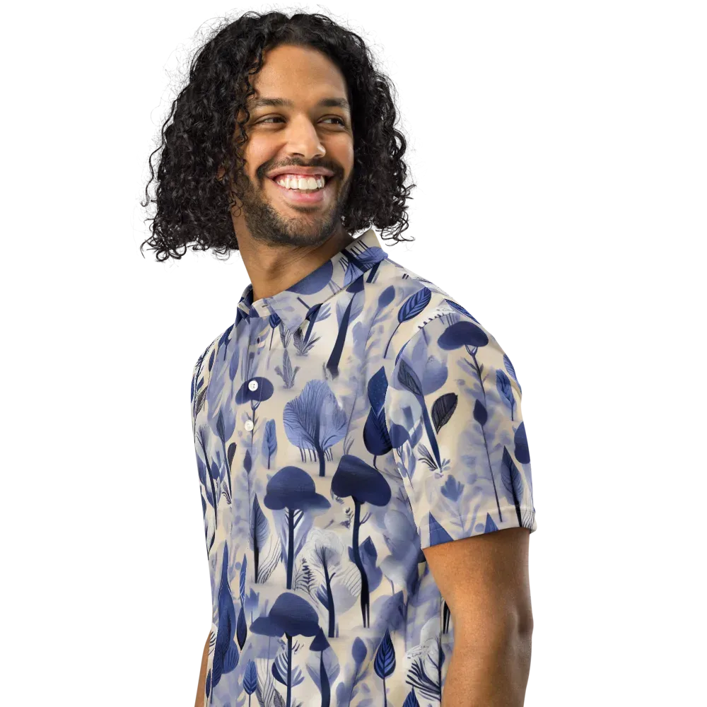Bluewood Reverie on Men's Slim Fit Polo Shirt — Left Front