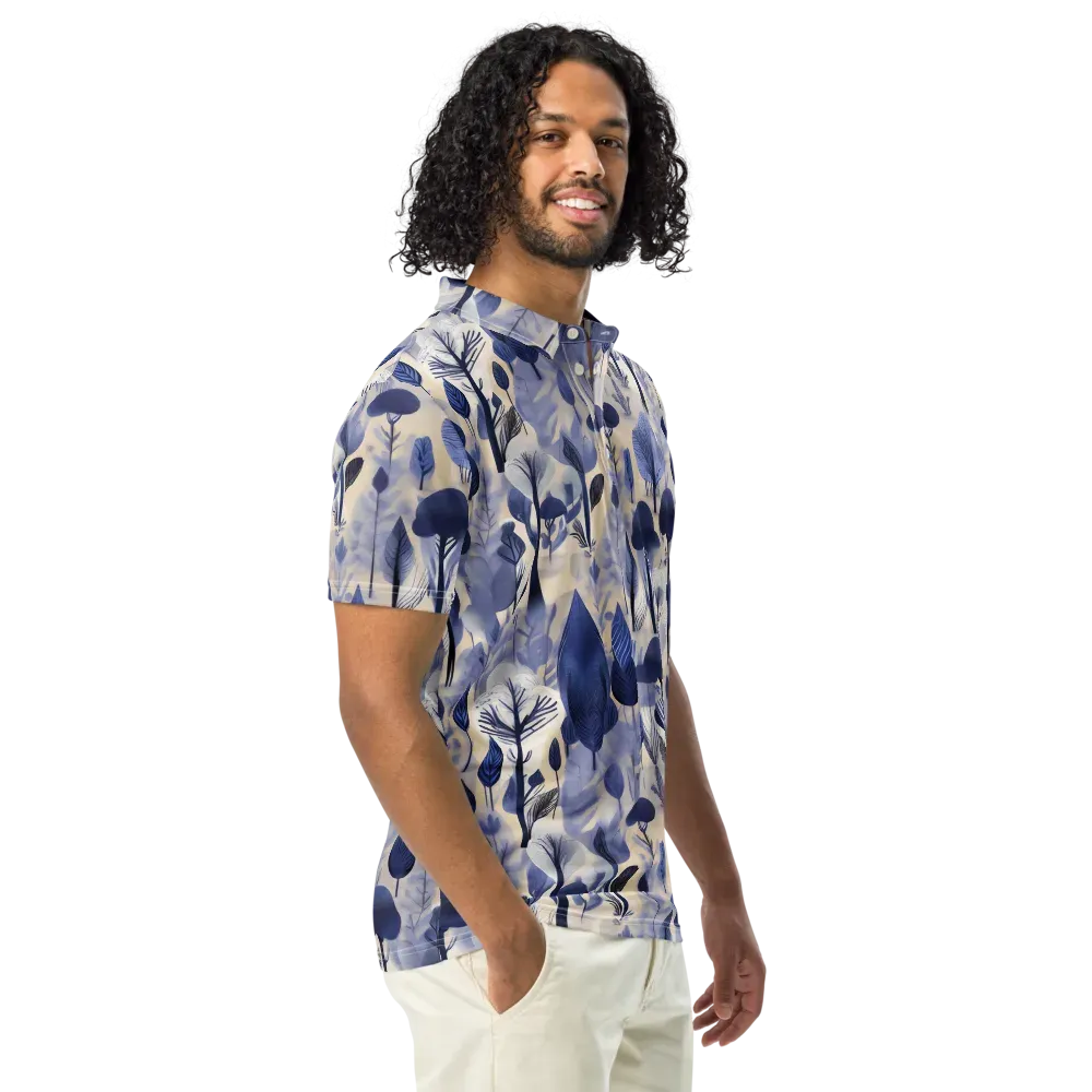 Bluewood Reverie on Men's Slim Fit Polo Shirt — Right Front