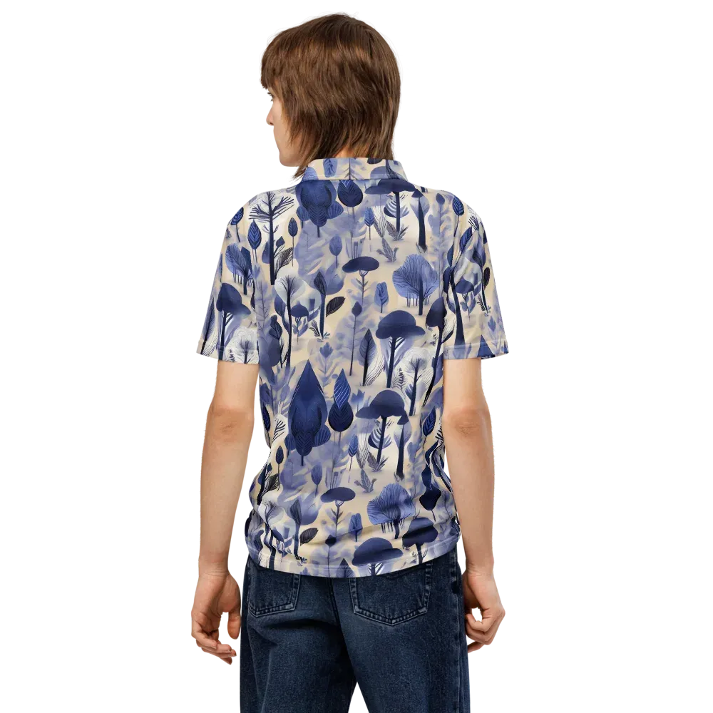 Bluewood Reverie on Men's Slim Fit Polo Shirt — Back