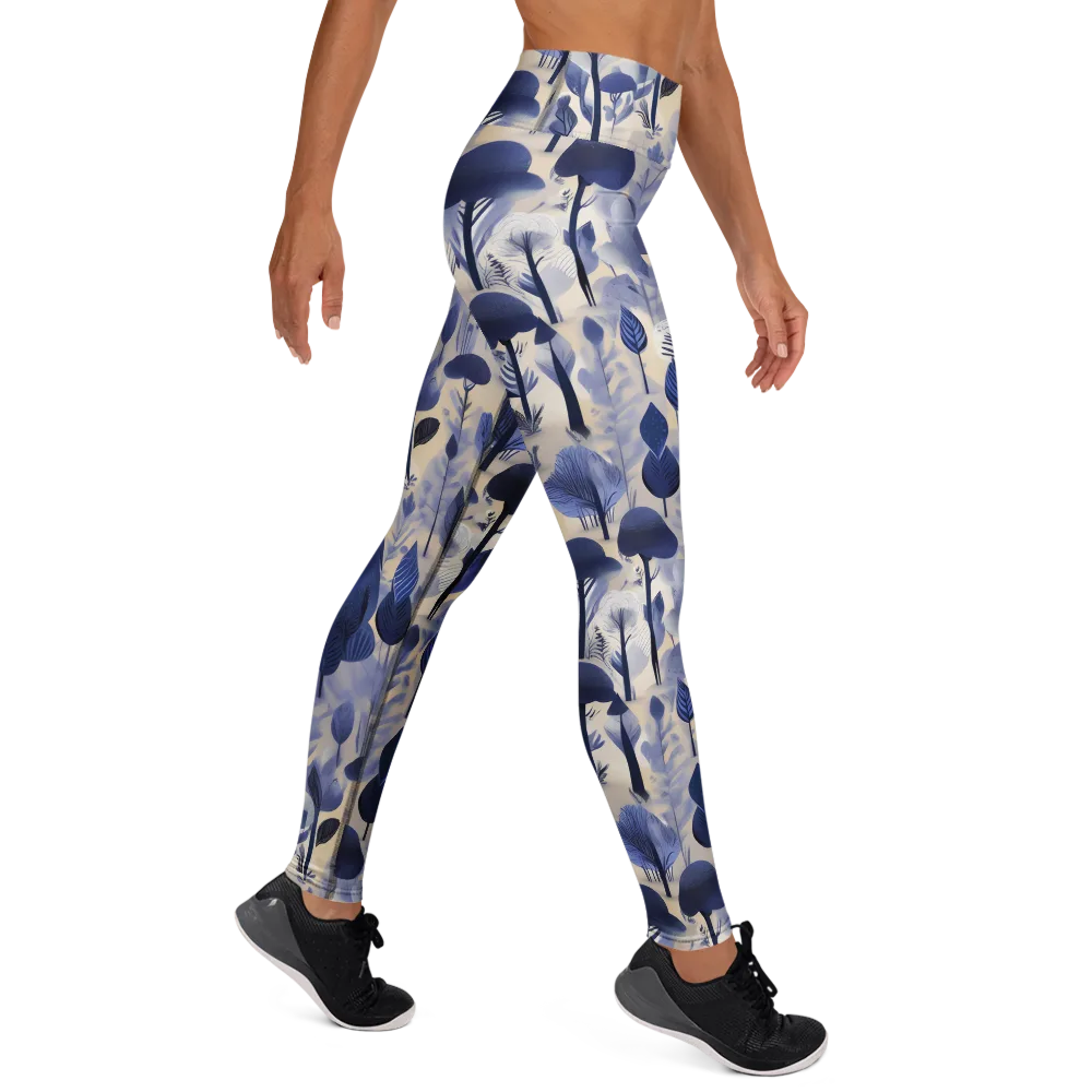 Bluewood Reverie on Yoga Leggings — Right