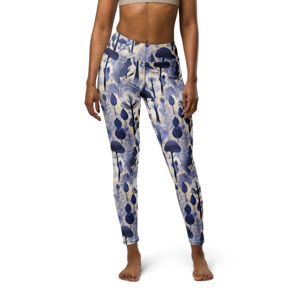 Bluewood Reverie on Yoga Leggings — Front