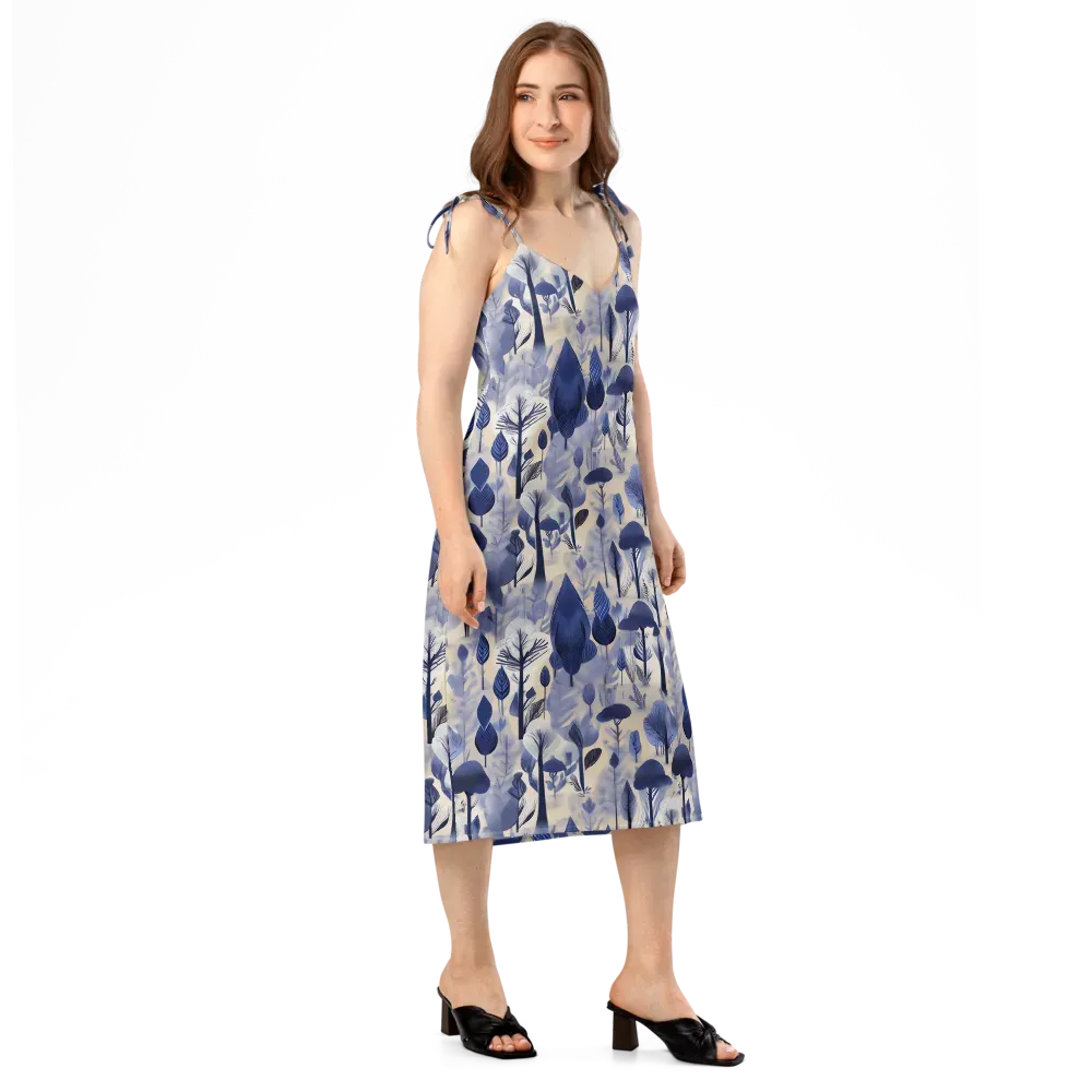 Bluewood Reverie on Slip Dress — Right Front