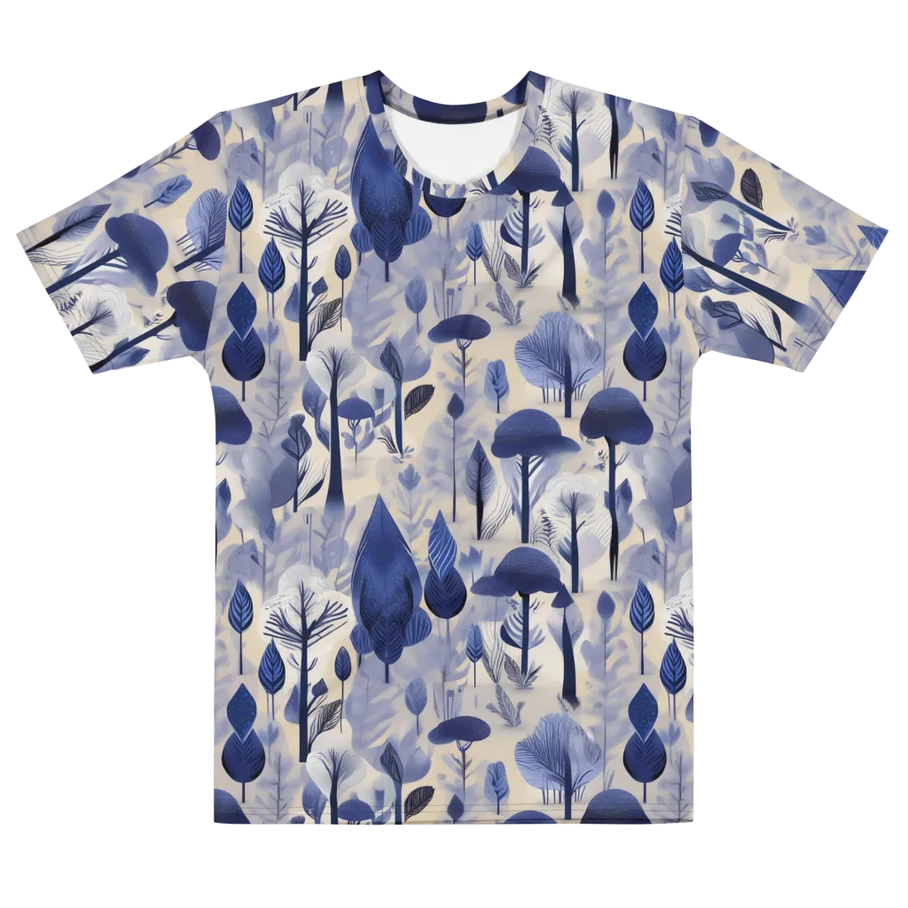 Bluewood Reverie on Men's Cotton Crew Neck T-Shirt — Front