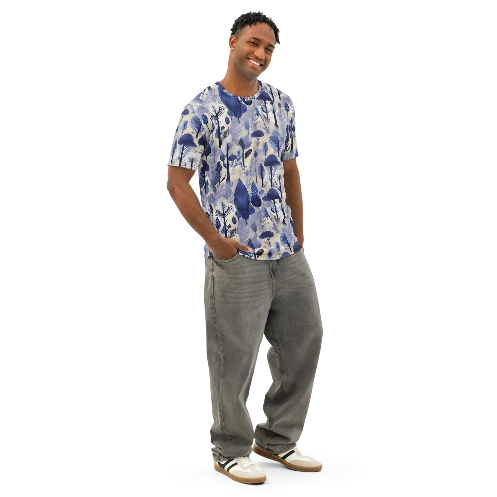 Bluewood Reverie on Men's Cotton Crew Neck T-Shirt — Right Front