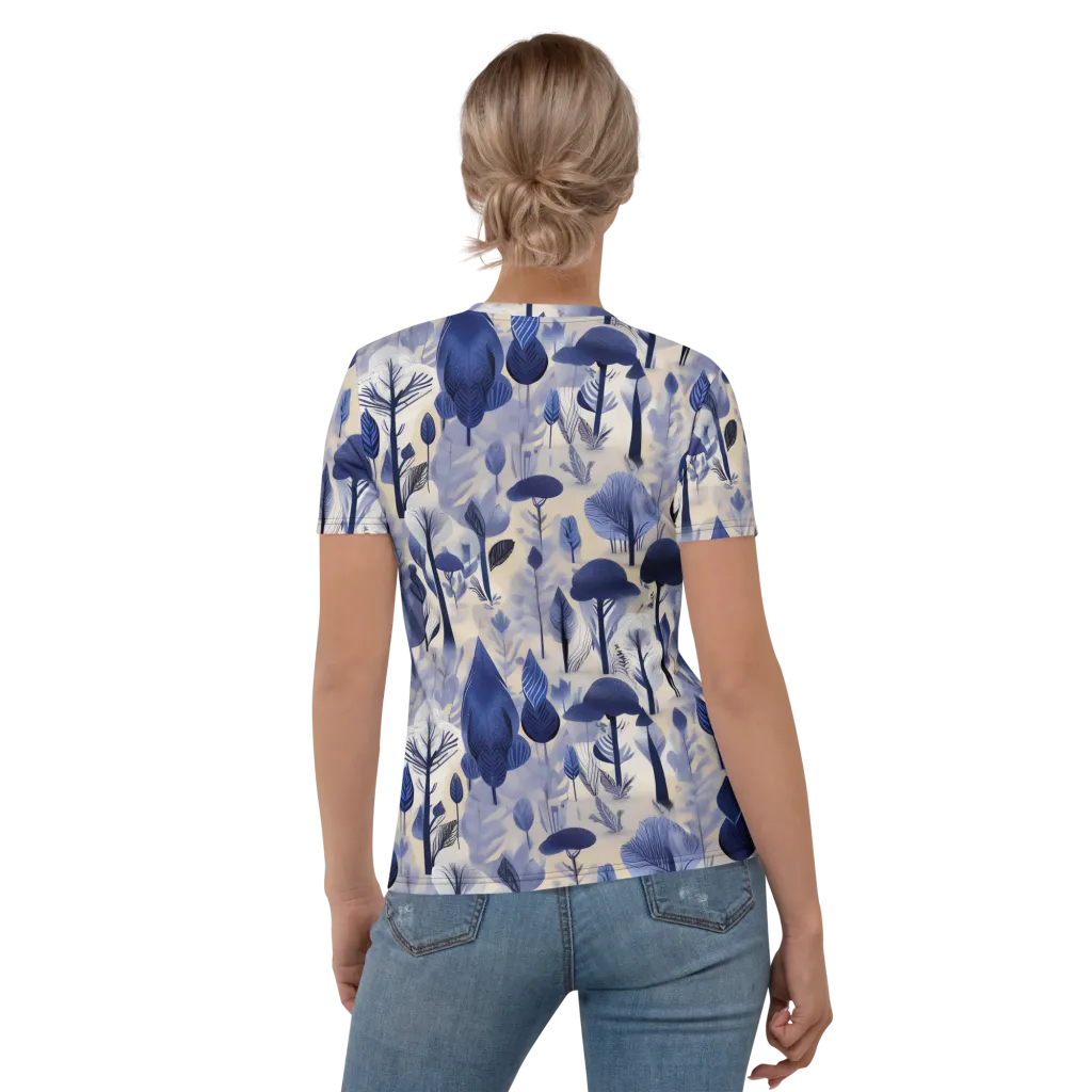 Bluewood Reverie on Women's Crew Neck T-Shirt — Back