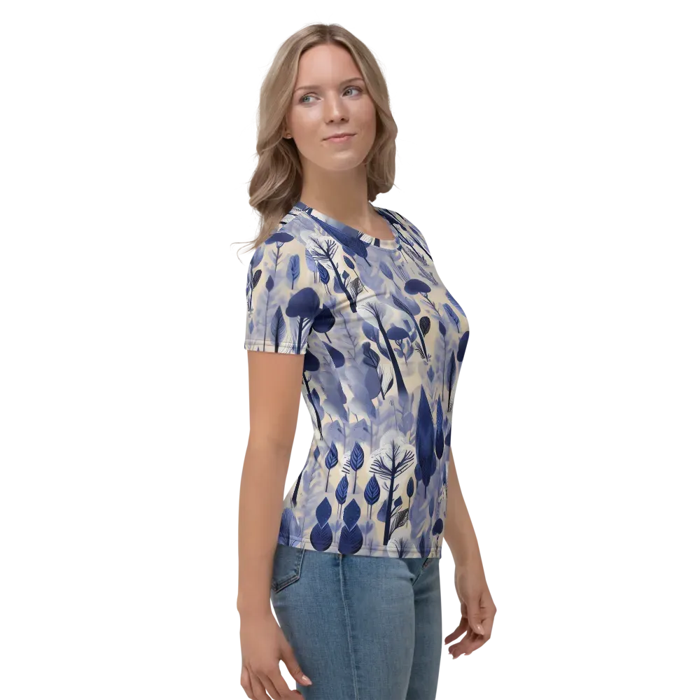 Bluewood Reverie on Women's Crew Neck T-Shirt — Right