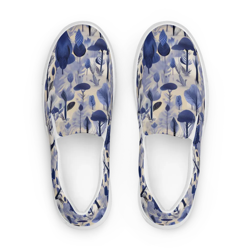 Bluewood Reverie on Men's Slip-On Canvas Shoes — Front