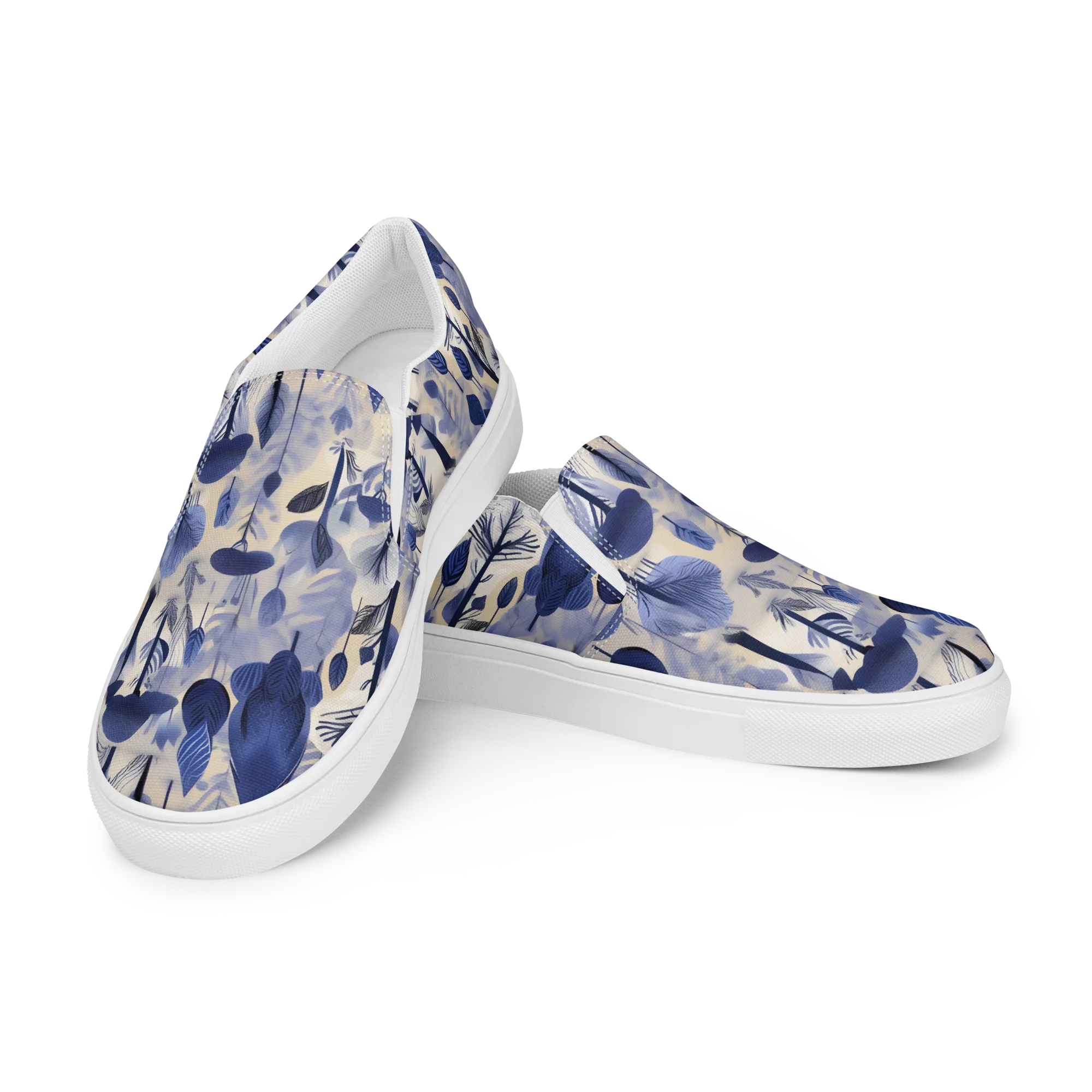 Bluewood Reverie on Men's Slip-On Canvas Shoes — Left Front