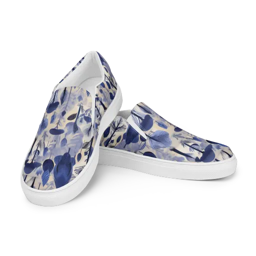 Bluewood Reverie on a Men's Slip-On Canvas Shoes