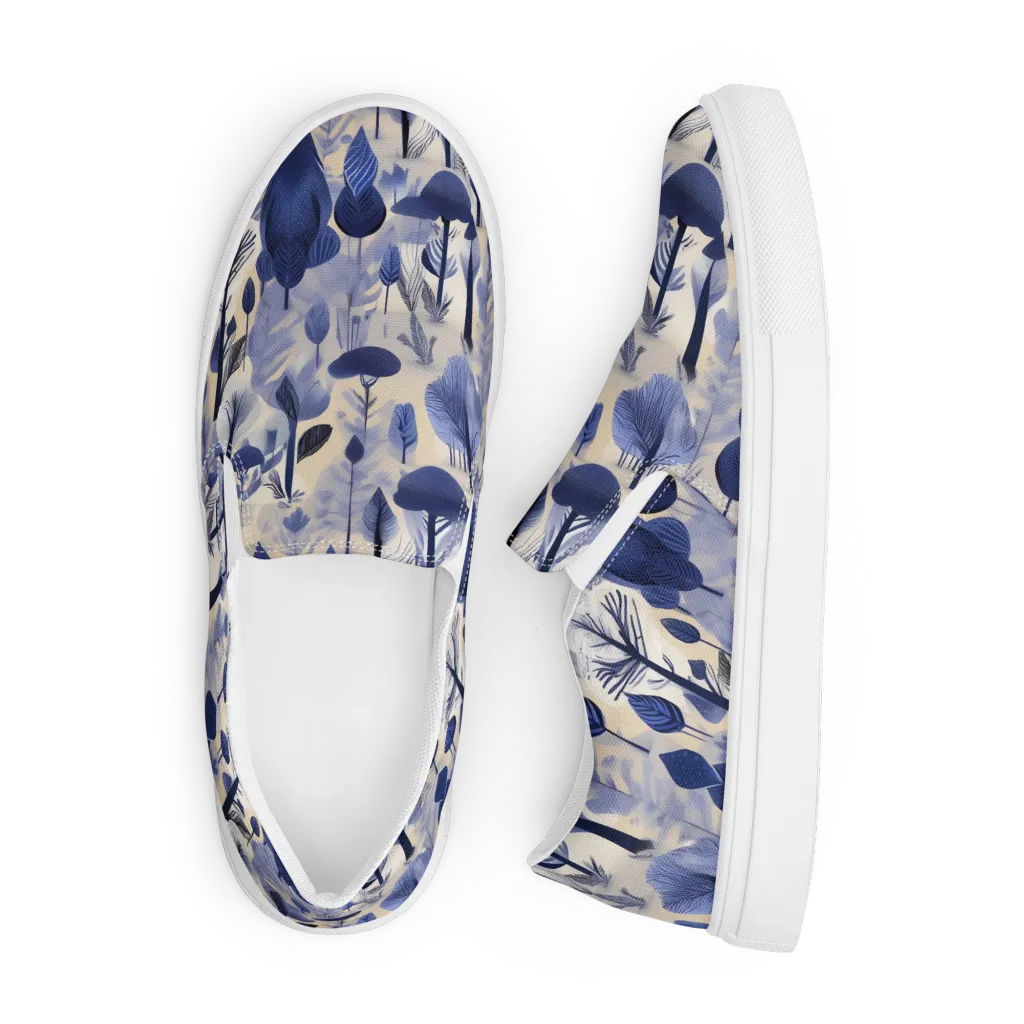 Bluewood Reverie on Men's Slip-On Canvas Shoes — Front