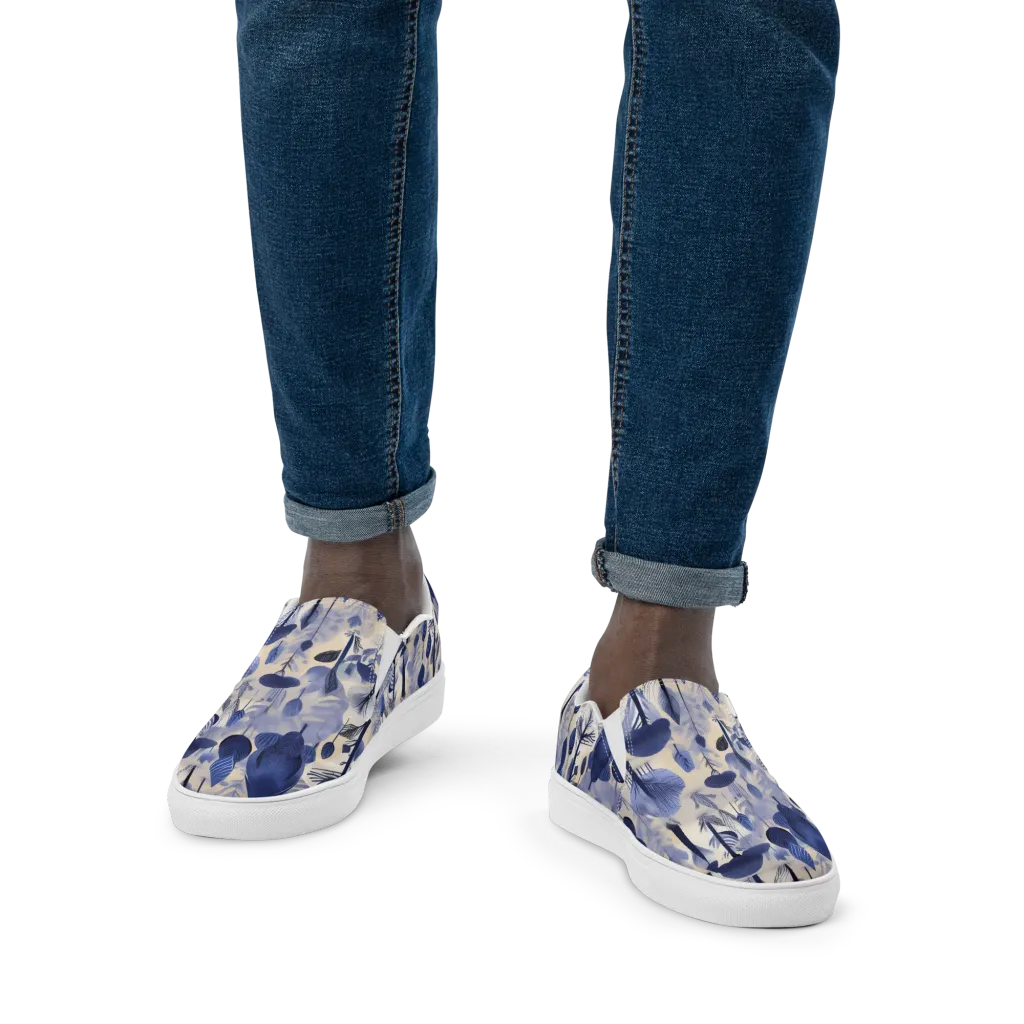 Bluewood Reverie on Men's Slip-On Canvas Shoes — Front