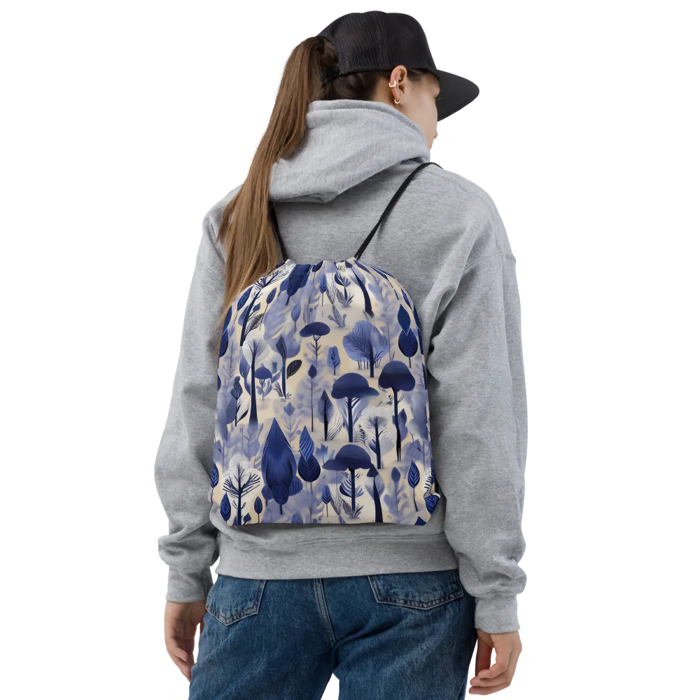 Bluewood Reverie on Drawstring Bag — Front