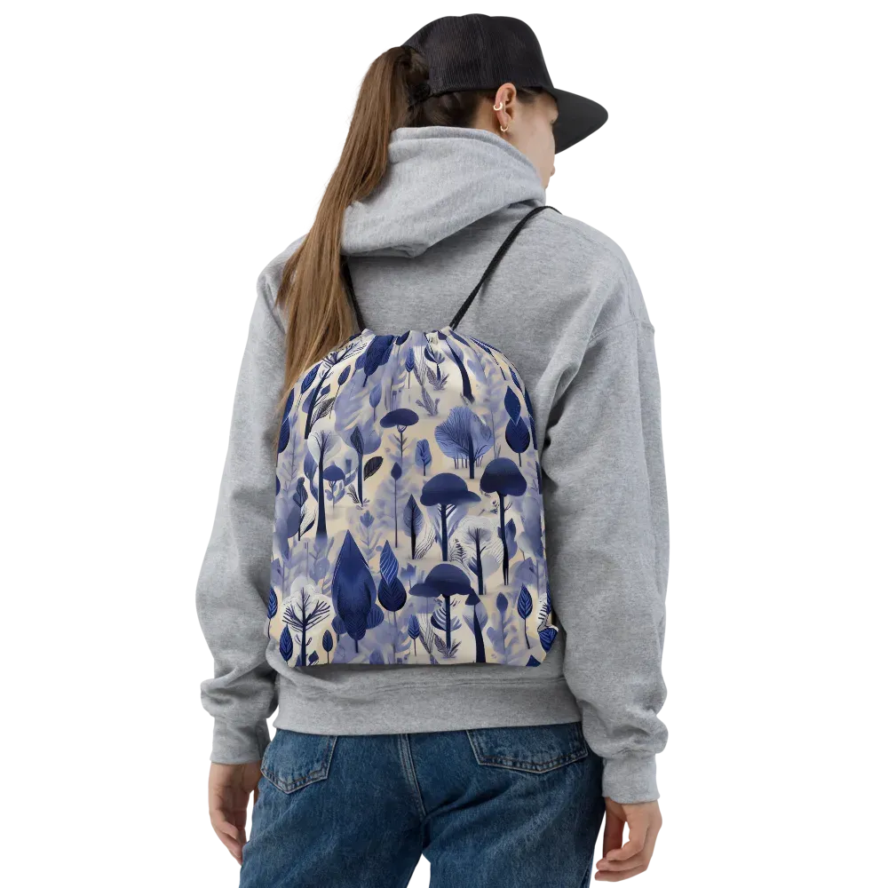 Bluewood Reverie on Drawstring Bag — Front