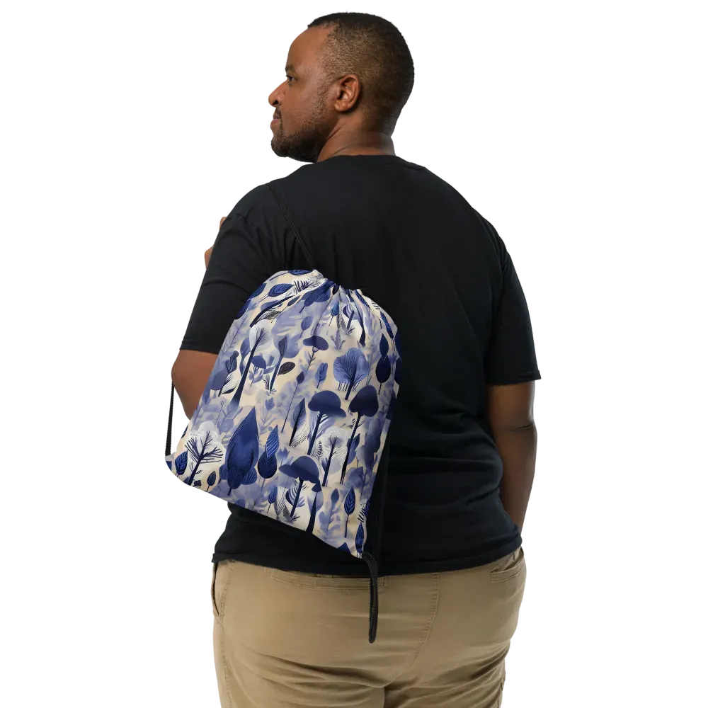 Bluewood Reverie on Drawstring Bag — Front