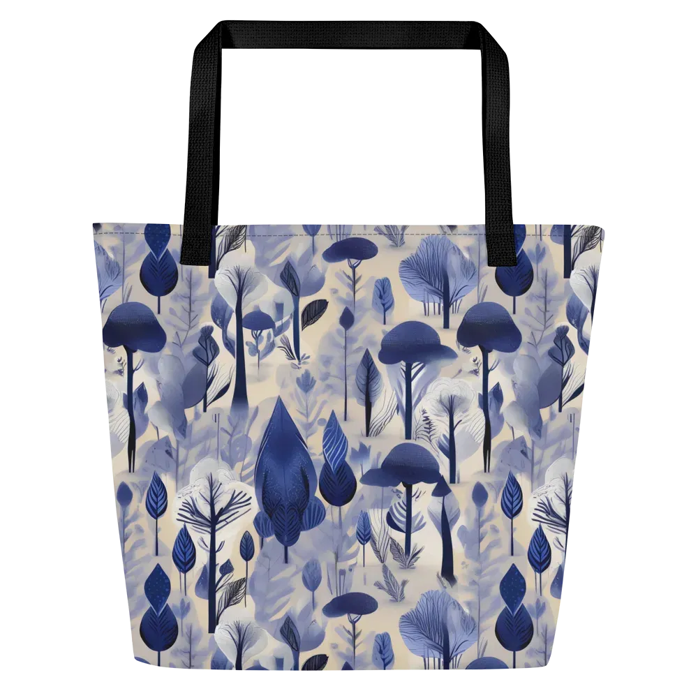 Bluewood Reverie on Large Tote Bag W/ Pocket — Front