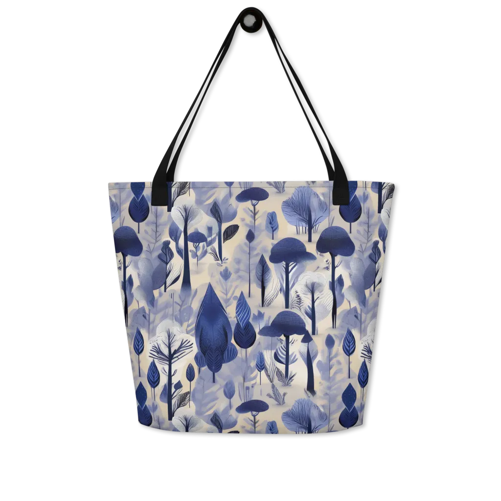 Bluewood Reverie on Large Tote Bag W/ Pocket — Front