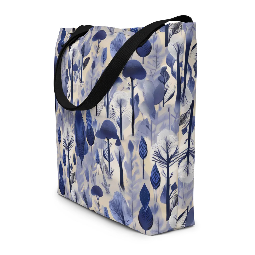 Bluewood Reverie on Large Tote Bag W/ Pocket — Front