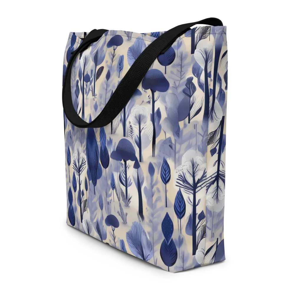 Bluewood Reverie on Large Tote Bag W/ Pocket — Front