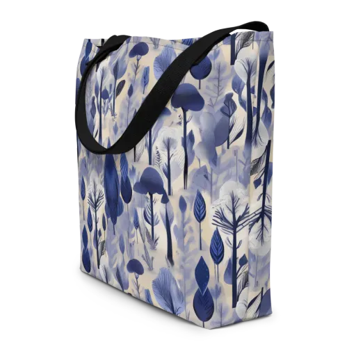 Bluewood Reverie on a Large Tote Bag W/ Pocket