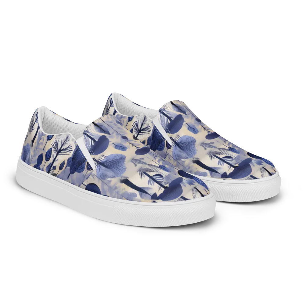 Bluewood Reverie on Women's Slip-On Canvas Shoes — Right Front