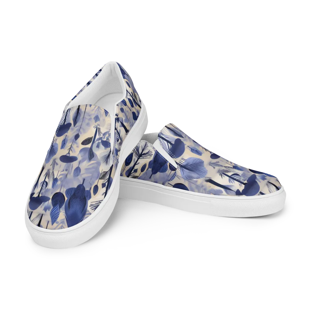 Bluewood Reverie on Women's Slip-On Canvas Shoes — Left Front