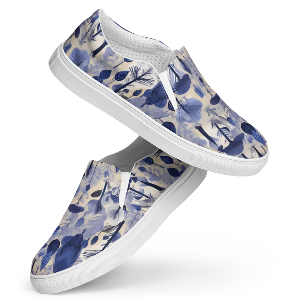 Bluewood Reverie on Women's Slip-On Canvas Shoes — Front