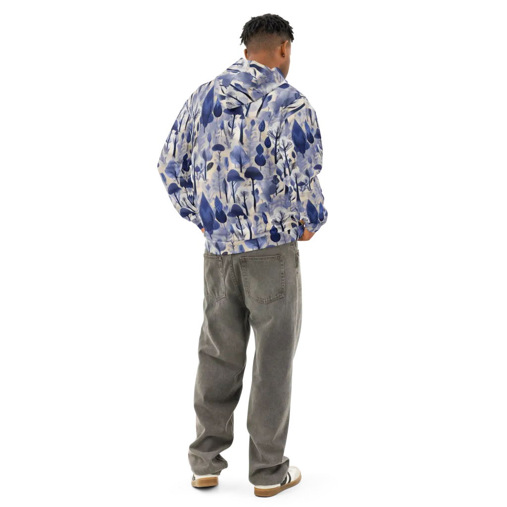 Bluewood Reverie on Cotton Hoodie — Back