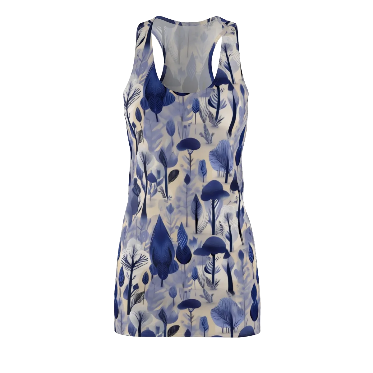 Bluewood Reverie on Racerback Dress — Front