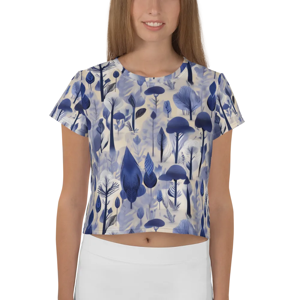 Bluewood Reverie on Crop Tee — Front