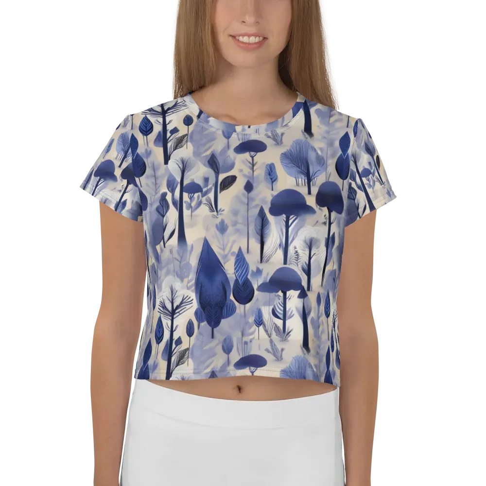 Bluewood Reverie on Crop Tee — Front
