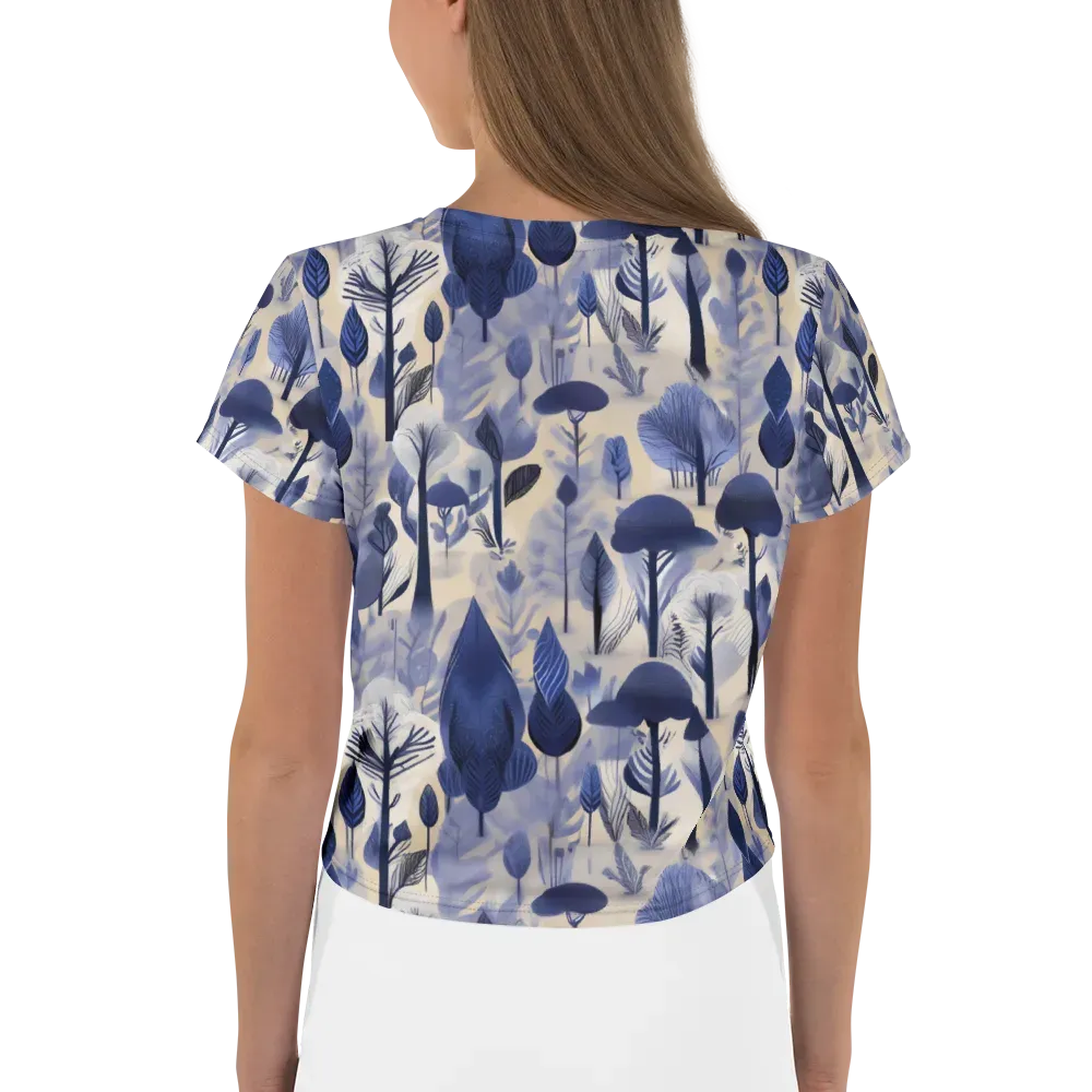 Bluewood Reverie on Crop Tee — Back