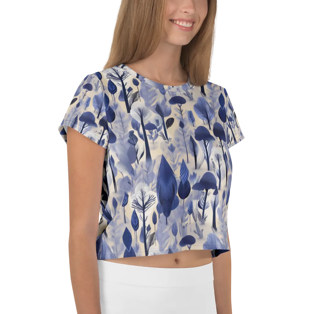 Bluewood Reverie on Crop Tee — Right