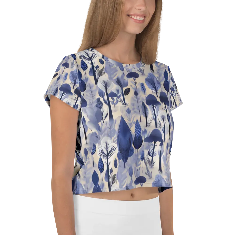 Bluewood Reverie on Crop Tee — Right