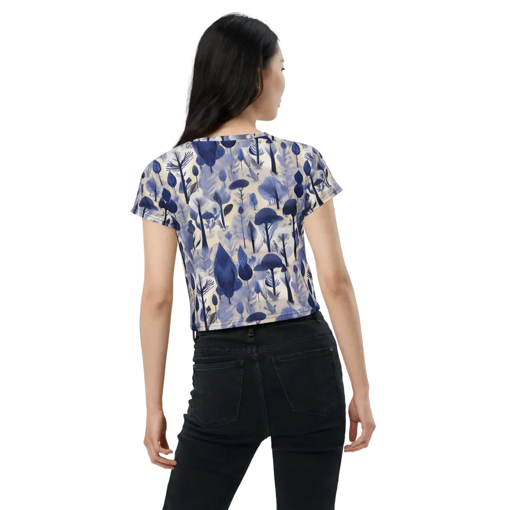Bluewood Reverie on Crop Tee — Back