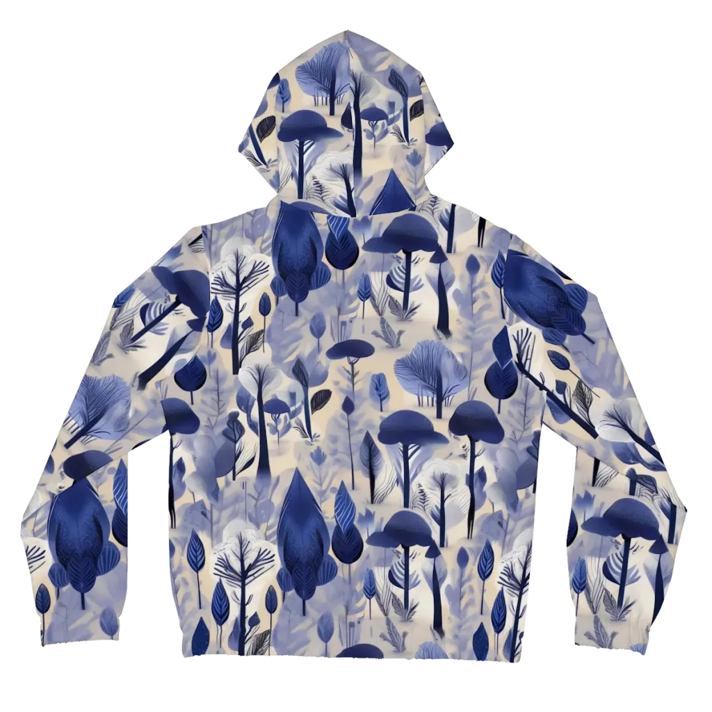 Bluewood Reverie on Women's Full-Zip Hoodie — Back