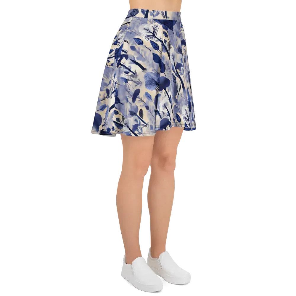 Bluewood Reverie on Skater Skirt — Right