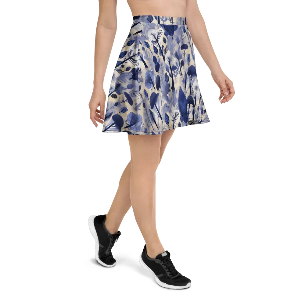 Bluewood Reverie on Skater Skirt — Right