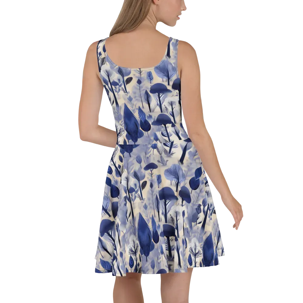 Bluewood Reverie on Skater Dress — Back
