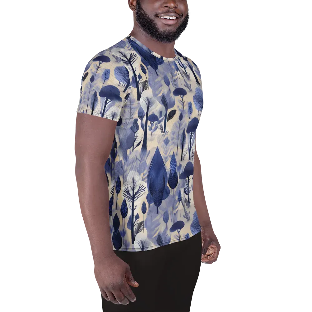 Bluewood Reverie on Men's Athletic T-Shirt — Right