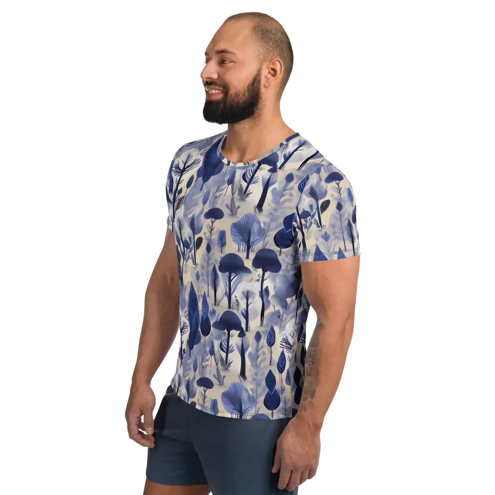 Bluewood Reverie on Men's Athletic T-Shirt — Left